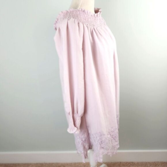 Ark NC Off Shoulder Midi  Dress Lavender Size Large - Picture 6 of 11